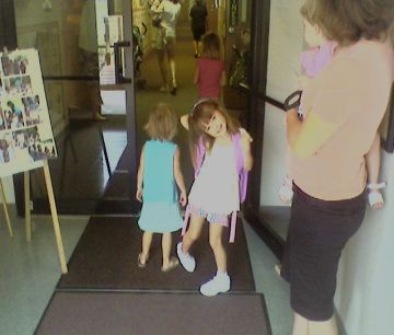 reagans-first-day-of-school-going-into-school1